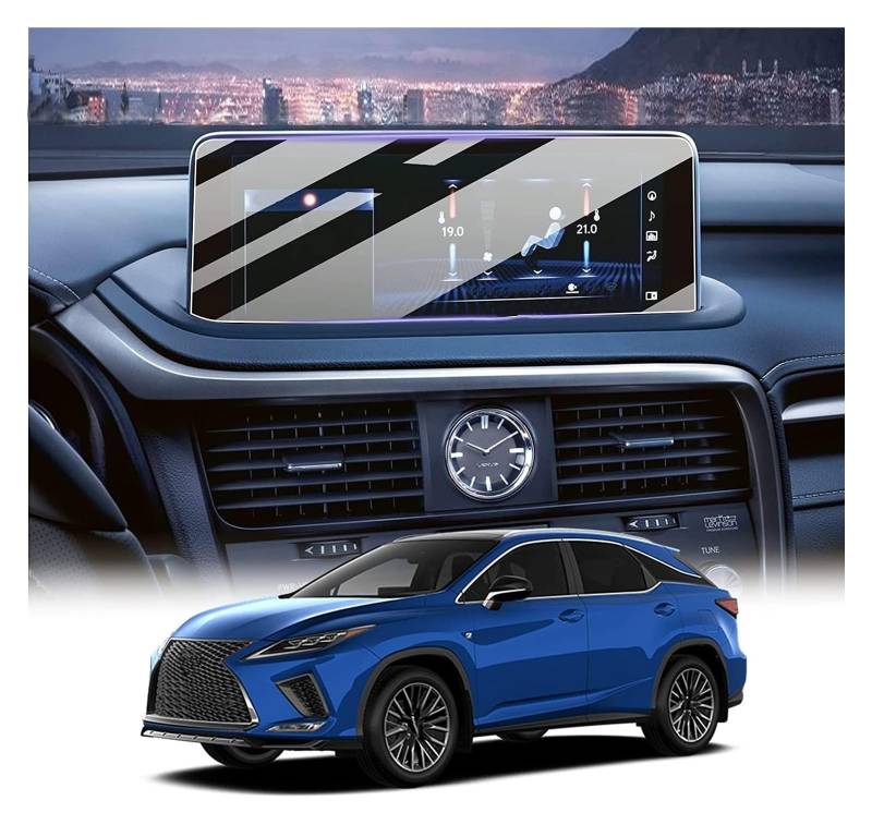 Displayschutz-Folie Für Lexus RX350 RX450 2020 2021 2022 LCD-Autoradio GPS-Navigation Innenzubehör Displayschutzfolie Aus Gehärtetem Glas Displayschutzfolie von SAIBOL