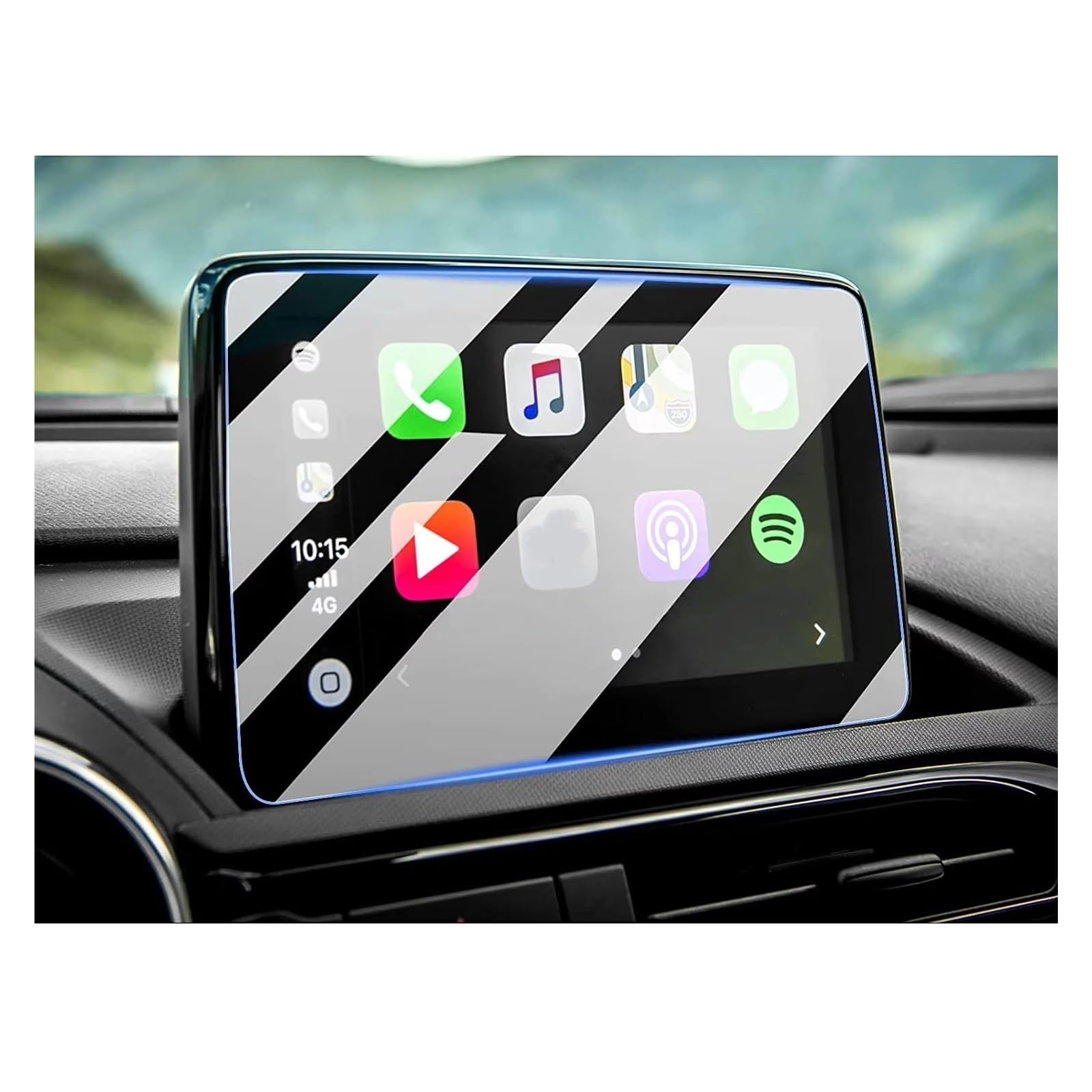 Displayschutz-Folie Für Mazda Für MX-5 Für MX5 2015-2022 7-Zoll-LCD-Autoradio GPS-Navigation Innenzubehör Displayschutzfolie Aus Gehärtetem Glas Displayschutzfolie von SAIBOL