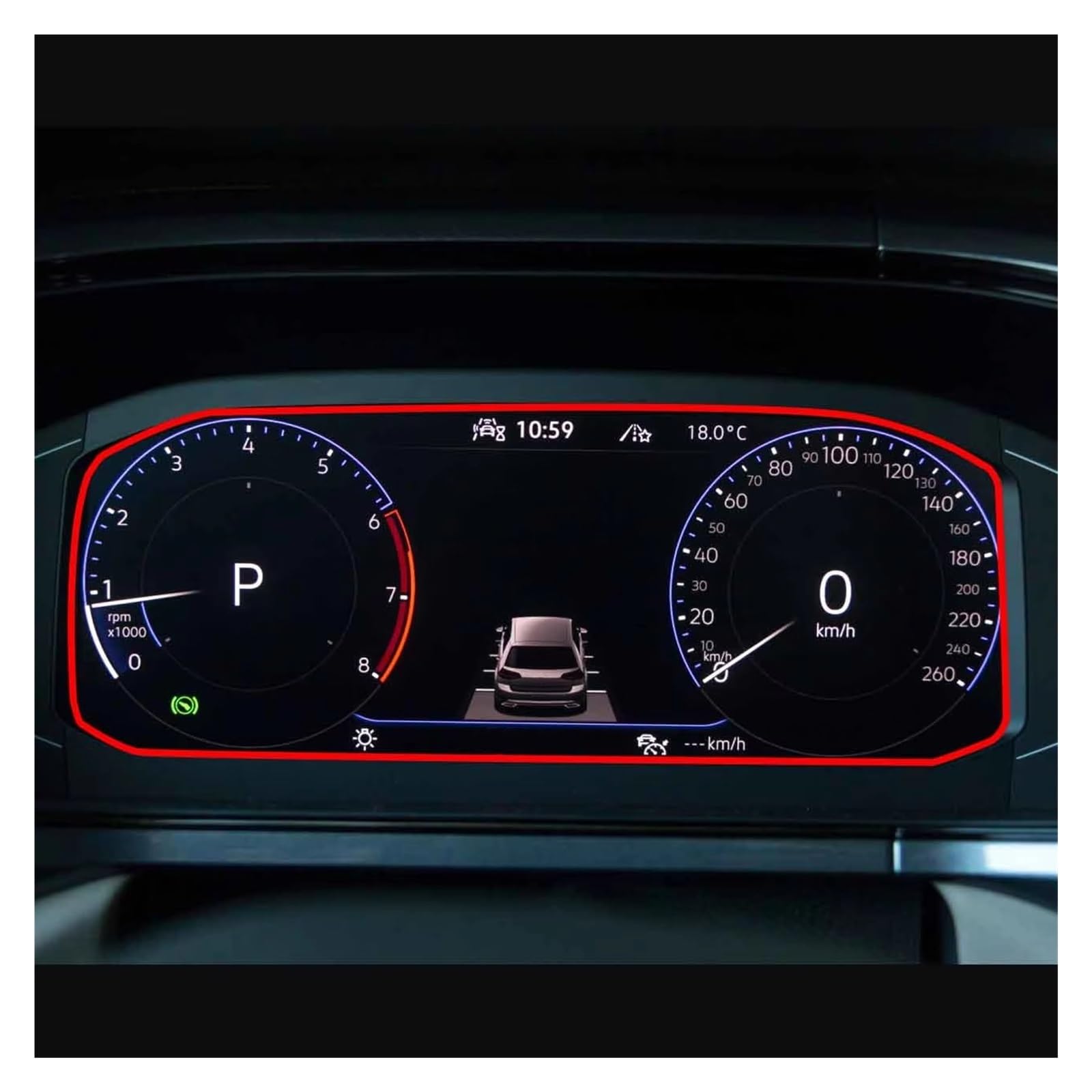 Displayschutz-Folie Für VW Für T-Cross 2021 2022 Autoradio GPS-Navigation Innenzubehör Displayschutzfolie Aus Gehärtetem Glas Displayschutzfolie von SAIBOL