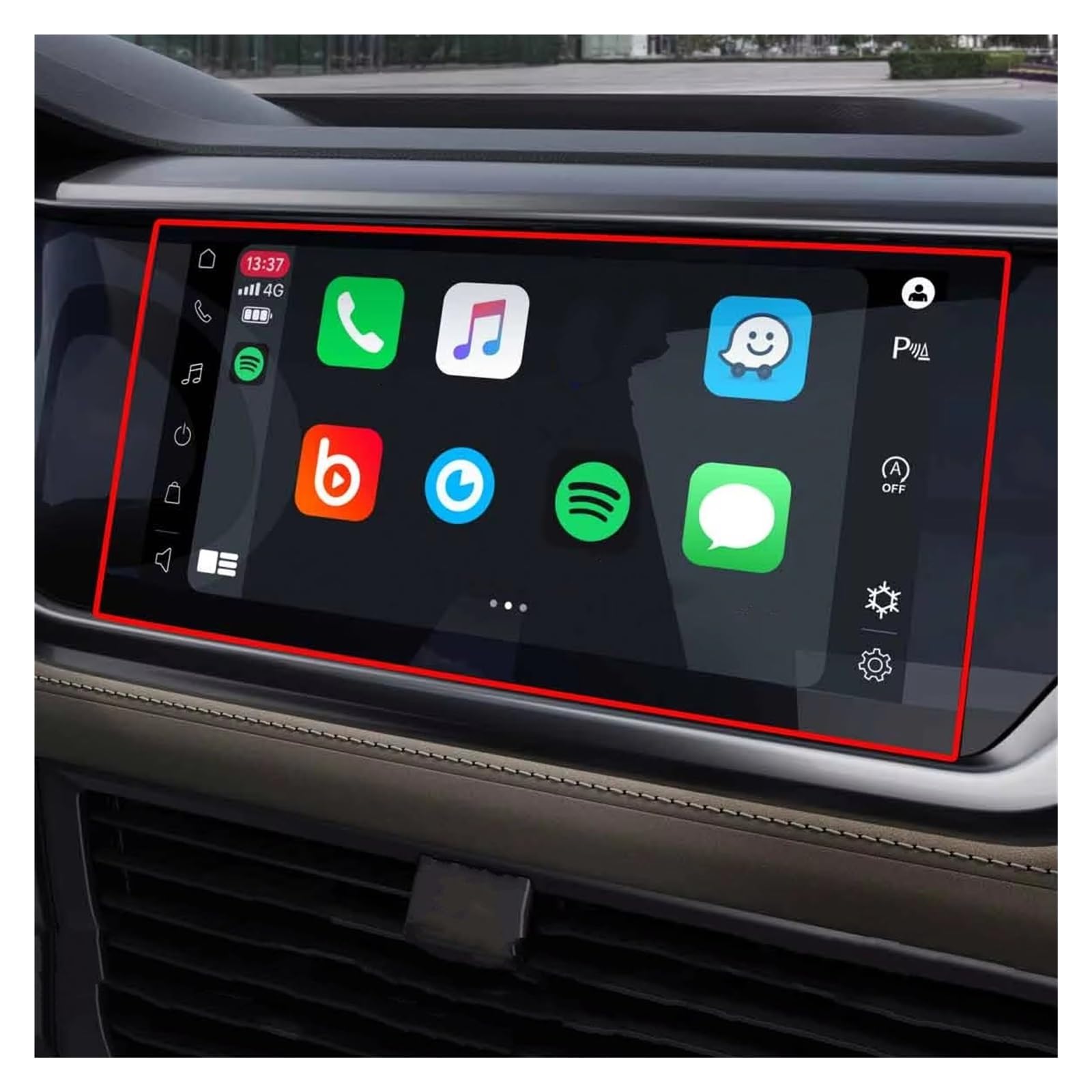 Displayschutz-Folie Für VW Für T-Cross 2021 2022 Autoradio GPS-Navigation Innenzubehör Displayschutzfolie Aus Gehärtetem Glas Displayschutzfolie von SAIBOL