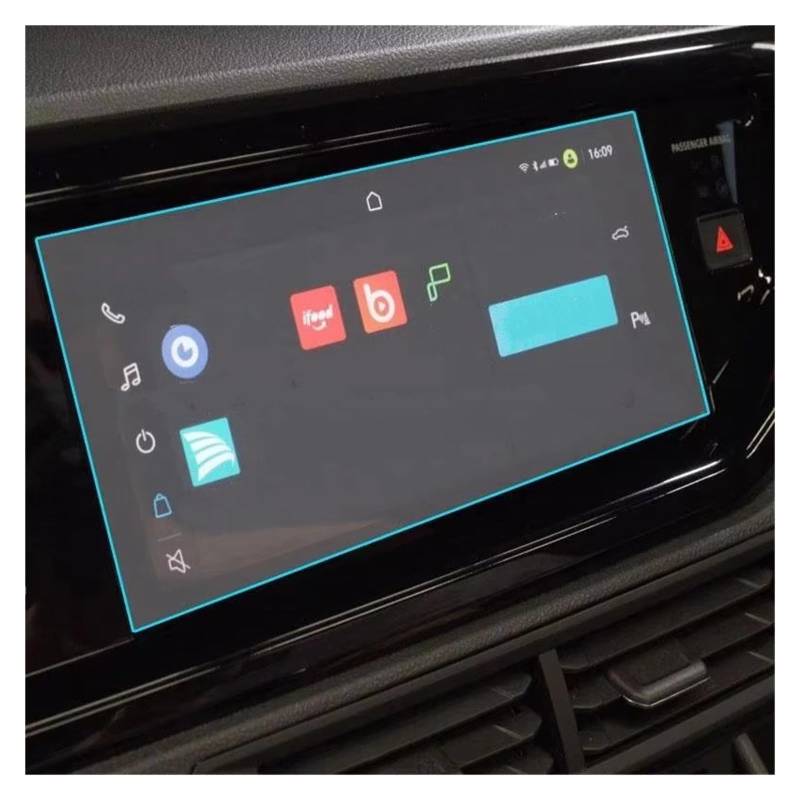 Displayschutz-Folie Für VW Für Taos Für T-Cross 2021 2022 10,1 Zoll Auto GPS-Navigation Innenzubehör Gehärtetes Glas Displayschutzfolie Displayschutzfolie von SAIBOL