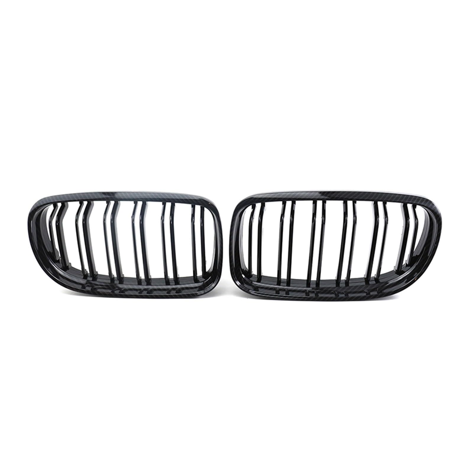 Frontgrill 1 Paar Glänzend/matt Schwarz Nieren Kühlergrill Auto Racing Grille Für E90 E91 LCI 325i 328i 335i 2009 2010 2011 Front Kühlergrille(Kohlefaser) von SAIBOL