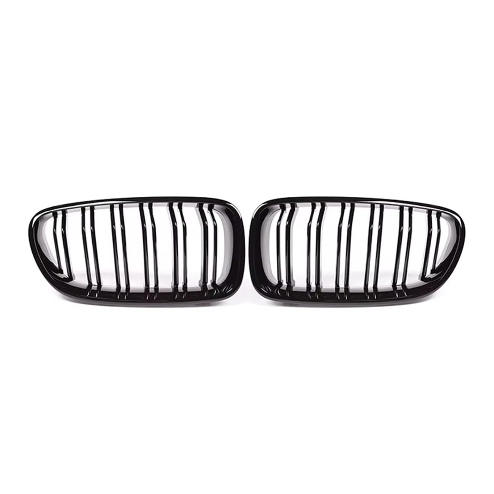 Frontgrill Auto-Nierengrill Mit Doppellamellen Schwarz Glänzend Ersatzteil Für Renngrill Für 5er F10 F11 F18 520d 530d 540i 2010–2017 Front Kühlergrille von SAIBOL