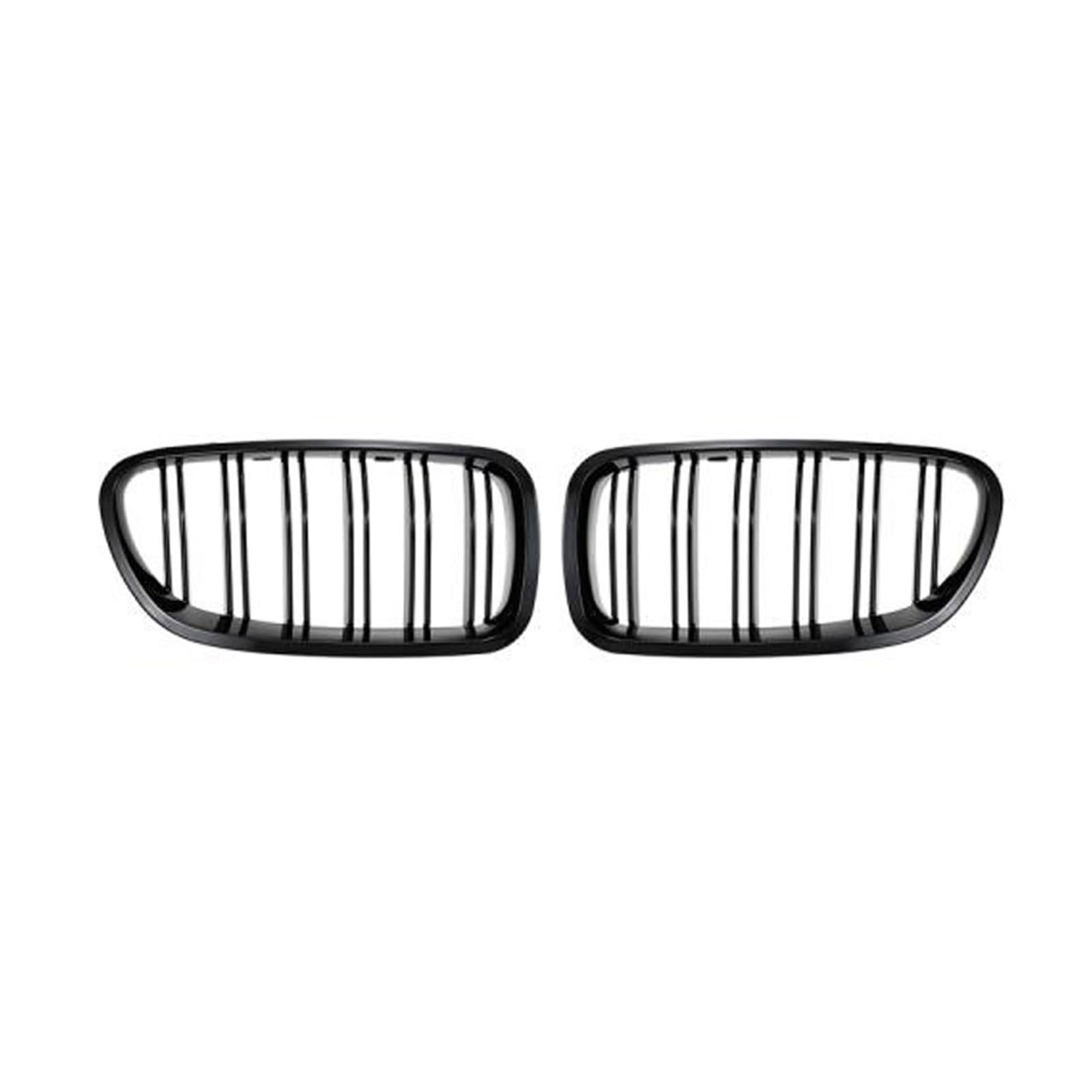 Frontgrill Carbon Fiber Auto Kühlergrill Breite Niere Grill Front Stoßstange Grille Für 5 Series F10 F11 2010-2017 520d 530d 540i 528i 535i M5 Front Kühlergrille(Gloss Black) von SAIBOL