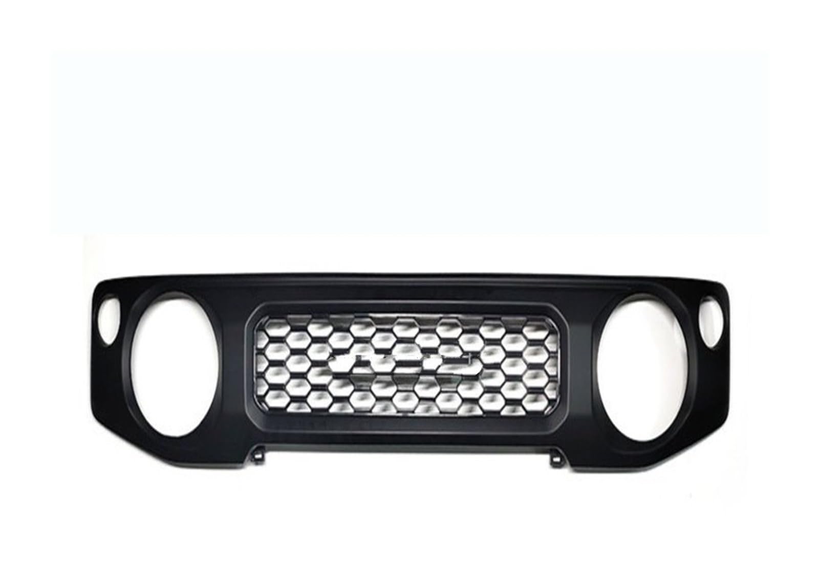 Frontgrill Frontgrill Racing Mit LED-Lampen Für Suzuki Für Jimny JB64 JB74W 2019 2020 Auto Nierengrill Mesh Schwarz Kühlergrill Abdeckung Zubehör Front Kühlergrille(B Front Grill) von SAIBOL