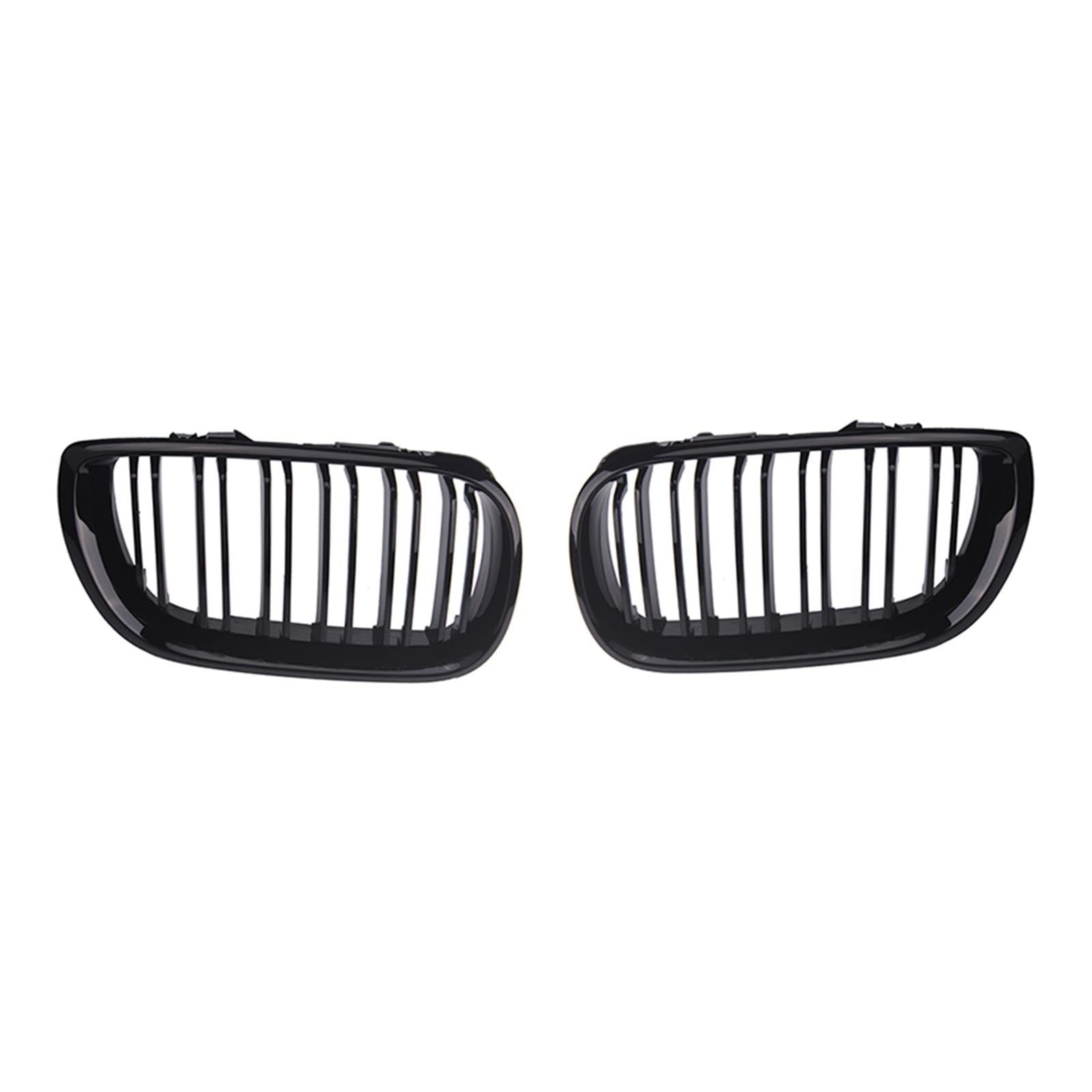 Frontgrill Frontstoßstange Nierengrill Racing Air Intake Grill Style Für 3er E46 4-Türer 320i 325i 2002 2003 2004 2005 Front Kühlergrille(Dual Glossy Black) von SAIBOL