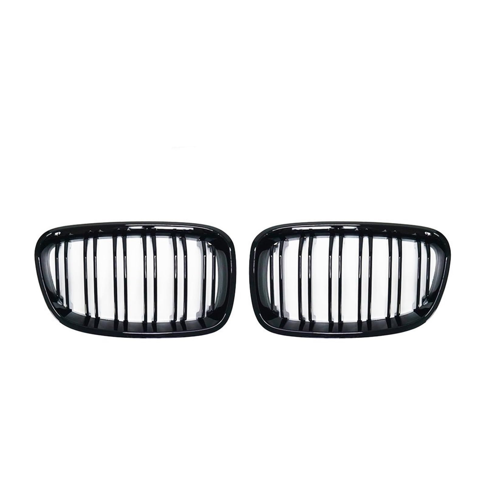 Frontgrill Für 1er F20 F21 2011 2012 2013 2014 Auto Frontstoßstange Nierengrill Ersatz Doppellamellen Schwarz Gitter Front Kühlergrille(Glossy Black) von SAIBOL