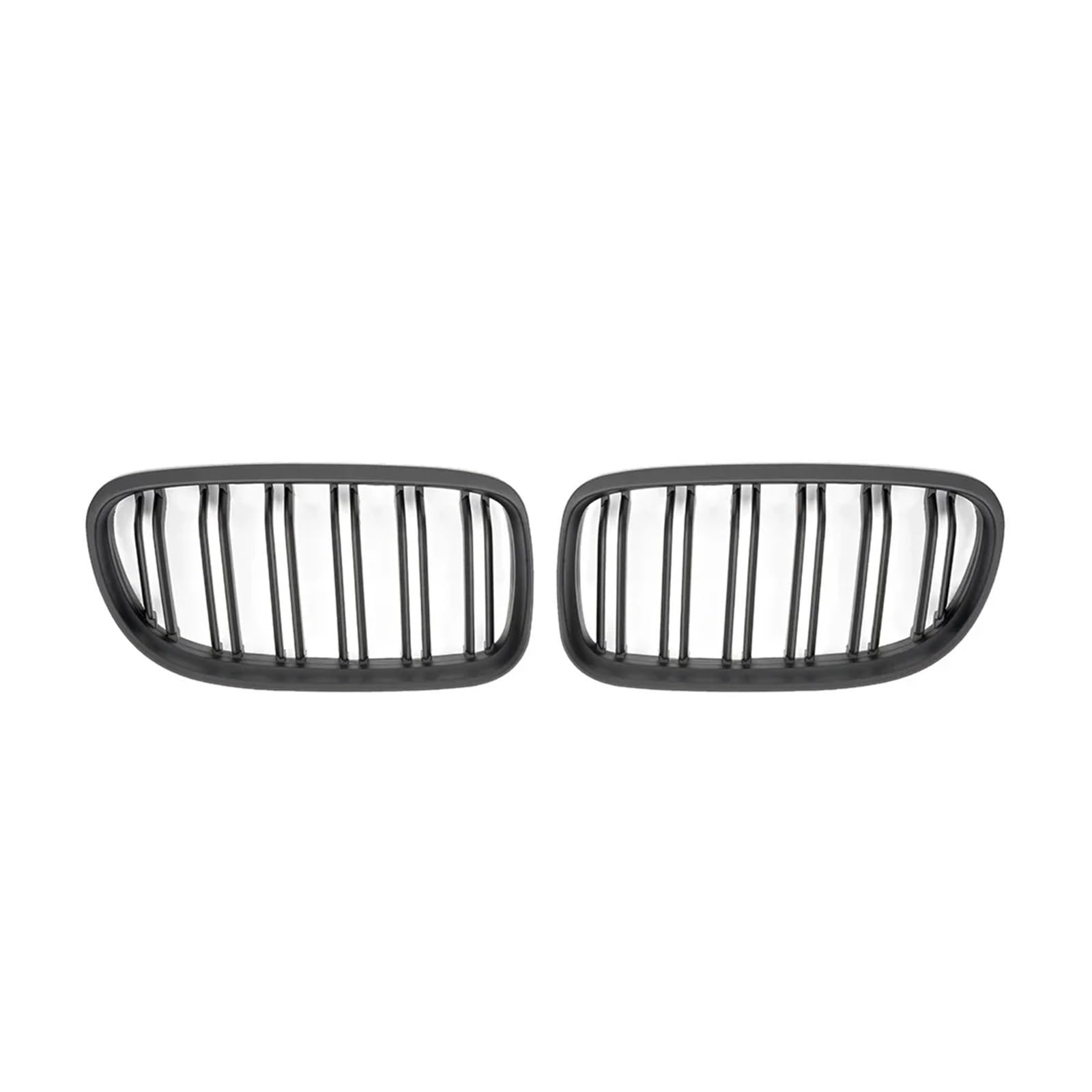 Frontgrill Für 3er E90 E91 2009 2010 2011 2012 Look Auto Kühlergrill Grill Front Niere Glänzend 2 Linie Doppellamelle Auto Styling Front Kühlergrille(Matt-schwarz) von SAIBOL