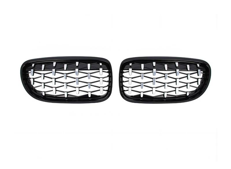 Frontgrill Für 3er E92 E93 M3 2-Türer 2006-2009/2010-2013 Frontnierengrill Kühlergrill Sportwagen-Tuning-Zubehör Front Kühlergrille(10-13 GBlack Silver) von SAIBOL