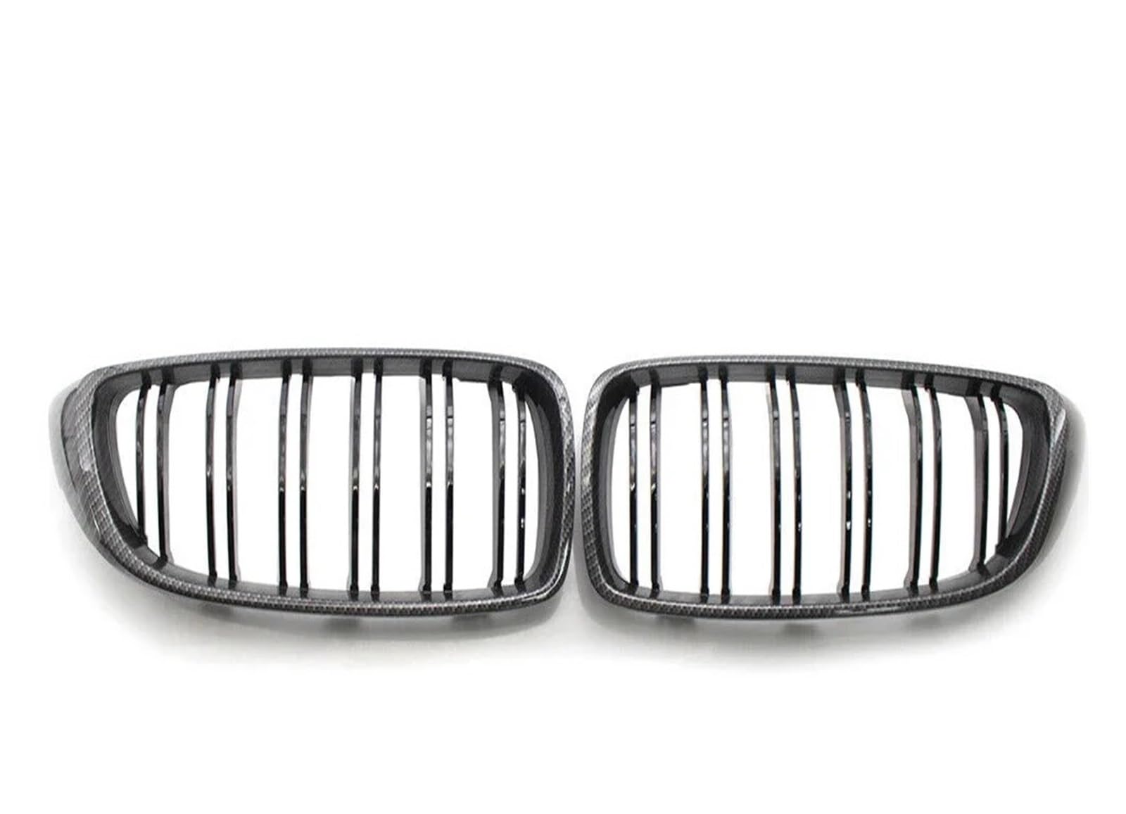 Frontgrill Für 4 Series F32 F33 F36 F80 F82 420i 428i 430i M4 Frontstoßstange Nieren Facelift Grill Carbon Grille Zubehör 2013-2020 Front Kühlergrille(Carbon Look) von SAIBOL