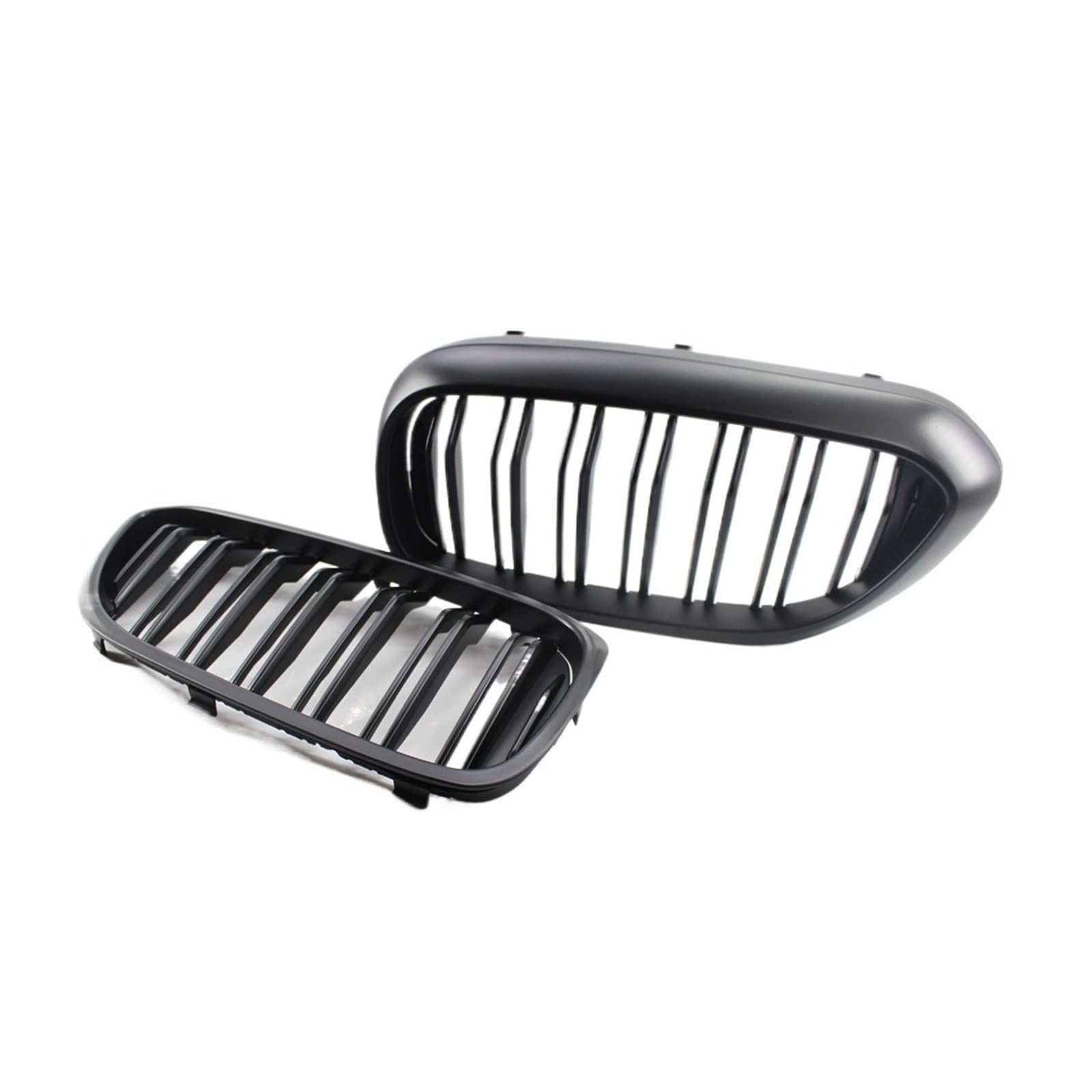 Frontgrill Für 5 Series G30 G31 520i 530i 540i M5 2017-2020 Frontstoßstange Racing Grille Paar Auto Doppellamellen Nierengrill Front Kühlergrille(Matt-schwarz) von SAIBOL