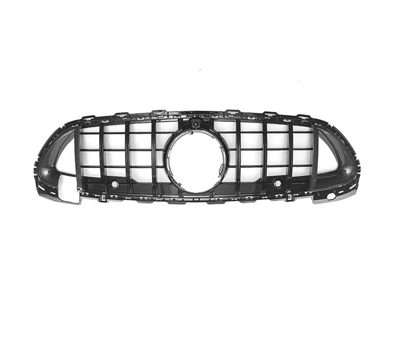 Frontgrill Für Benz C-Klasse W206 C180 C200 C300 2022-2024 Front Glänzend Schwarz AMG Stil Racing Grille Diamanten Stil Stoßstange Grille Front Kühlergrille(BRS-Glossy Black) von SAIBOL