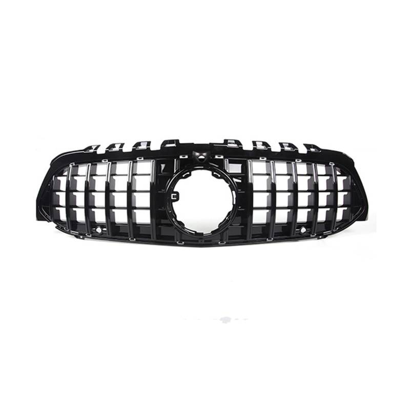 Frontgrill Für Benz CLA W118 2020+ CLA200 CLA260 CLA45 Frontstoßstangengrills Racing Retrofit Grill GT Style Grille Ersatzteile Front Kühlergrille(Schwarz) von SAIBOL