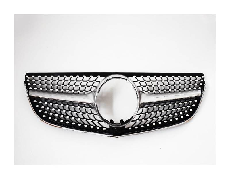 Frontgrill Für Benz E Coupe W207 C207 A207 E260 E200 E320 E350 E400 E500 2009-2016 Front Kühlergrill Einlass Grill Gitter Tuning Front Kühlergrille(13-16 Diamond Silver) von SAIBOL