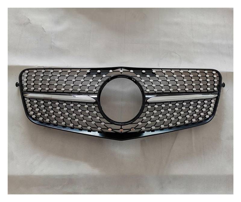 Frontgrill Für Benz E-Klasse W212 2009 2010-2014 2015 GT Diamond Front Kühlergitter Haubengrill Stoßstangengrill Ersatzteil Tuning Refit Front Kühlergrille(09-12 Diamond Black) von SAIBOL