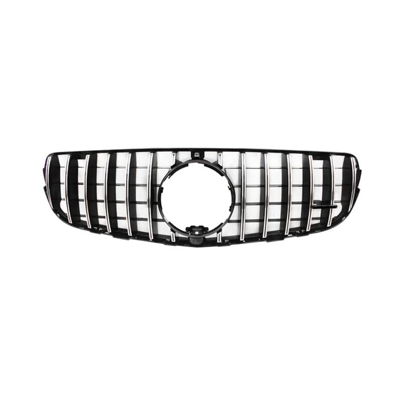 Frontgrill Für Benz GLC W253 X253 2016-2019 GLC 300 Racing Frontstoßstangengrills Nachrüstgrill GT Style Grille Ersatzteile Front Kühlergrille(Silber) von SAIBOL