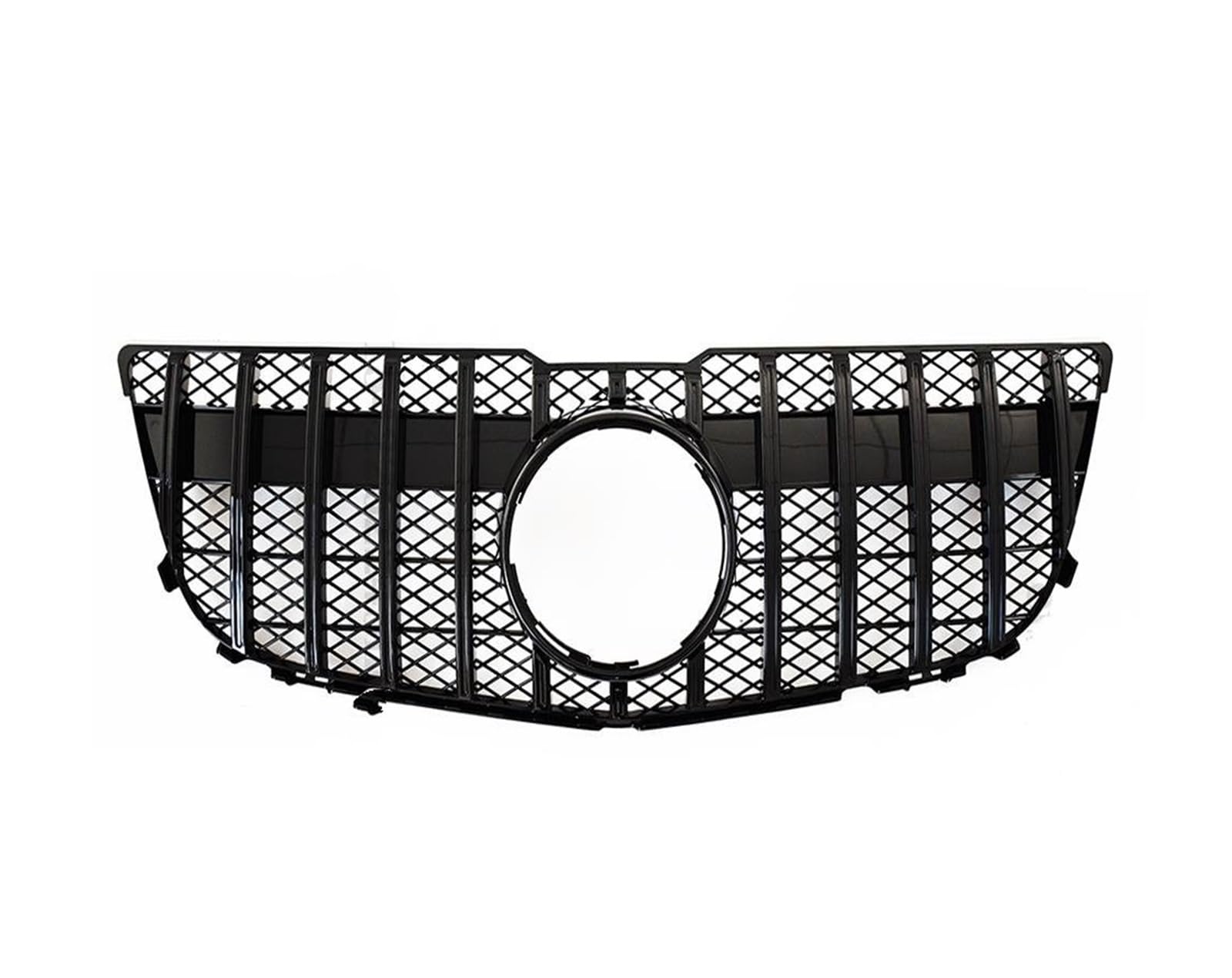 Frontgrill Für Benz GLK X204 2008-2012 2013 2014 2015 Front Hood Einlass Grille Racing Stoßstange Grill Mitte Mesh Facelift Front Kühlergrille(2013-2015 GT Black) von SAIBOL