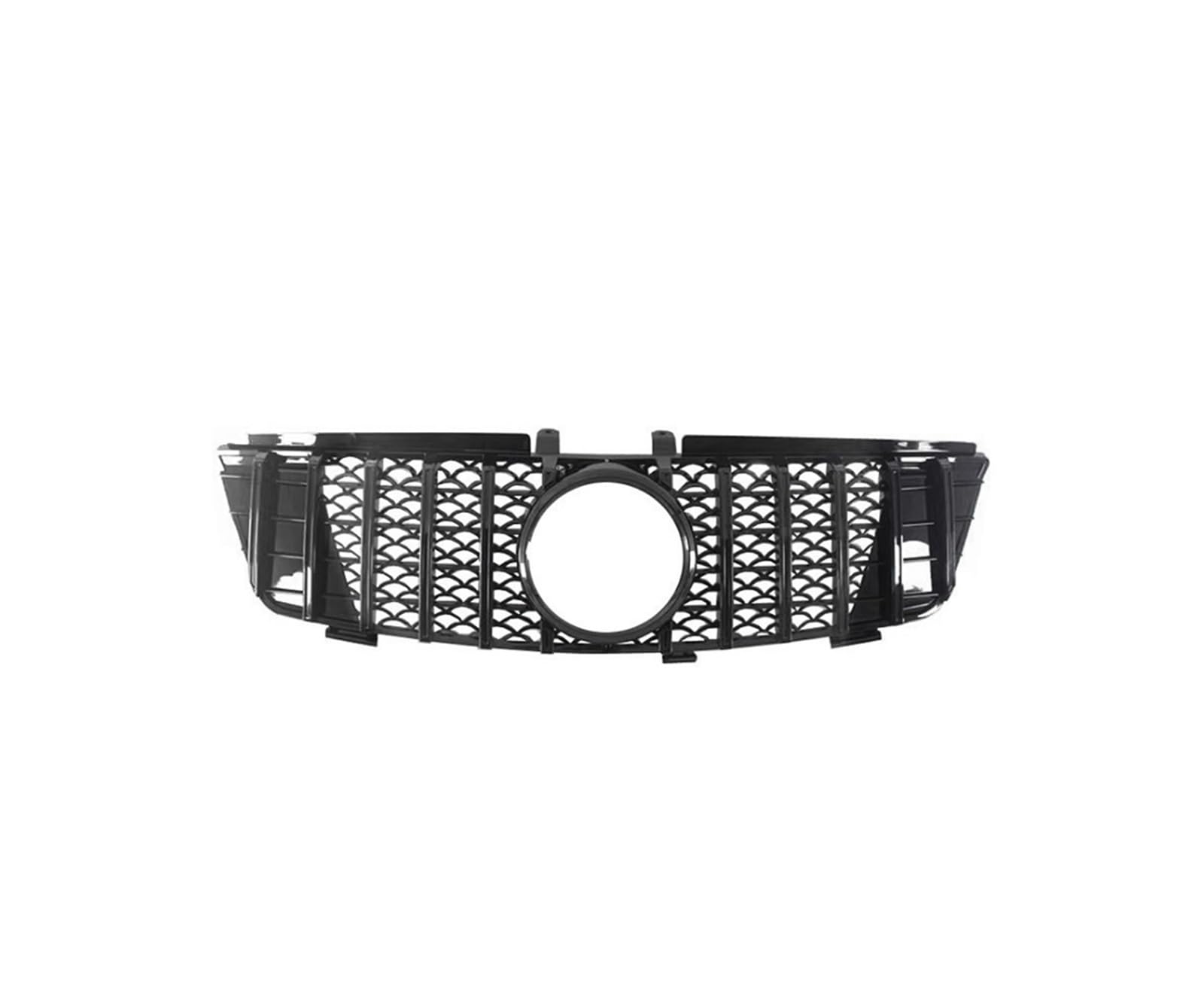 Frontgrill Für Benz M-Klasse ML W164 2005 2006 2007 2008 2009 2010 2011 Kühlergrill Mittelnetz Grills Montagerahmen Abdeckung Zierleiste Front Kühlergrille(W164 05-08 Black) von SAIBOL