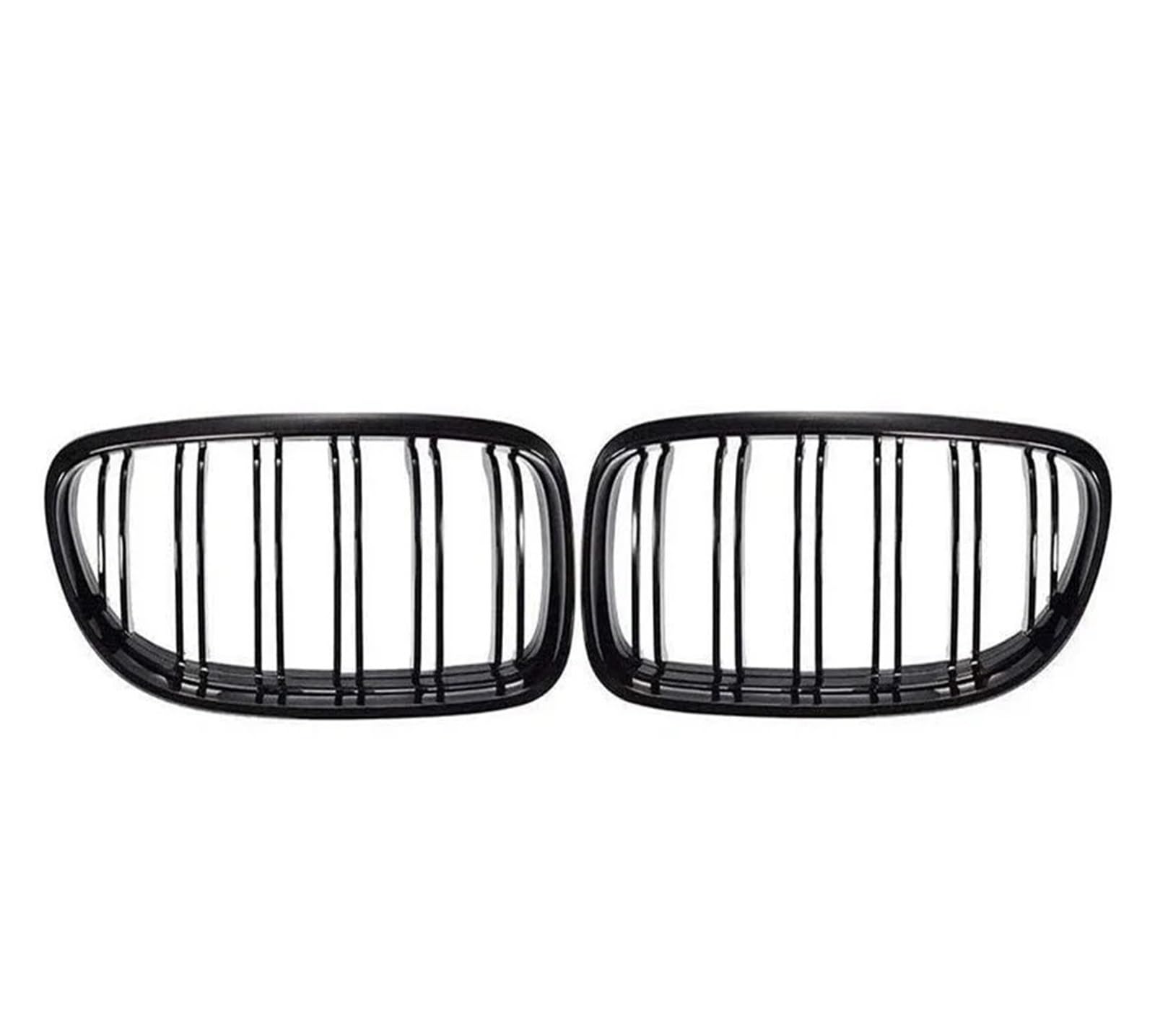 Frontgrill Für E90 E91 3er 2005-2012 325i 320i 330i 335i Fronteinlass Nierengrill Renngrill Sport Tuning Zubehör Body Kit Front Kühlergrille(09-12 Glossy Black) von SAIBOL