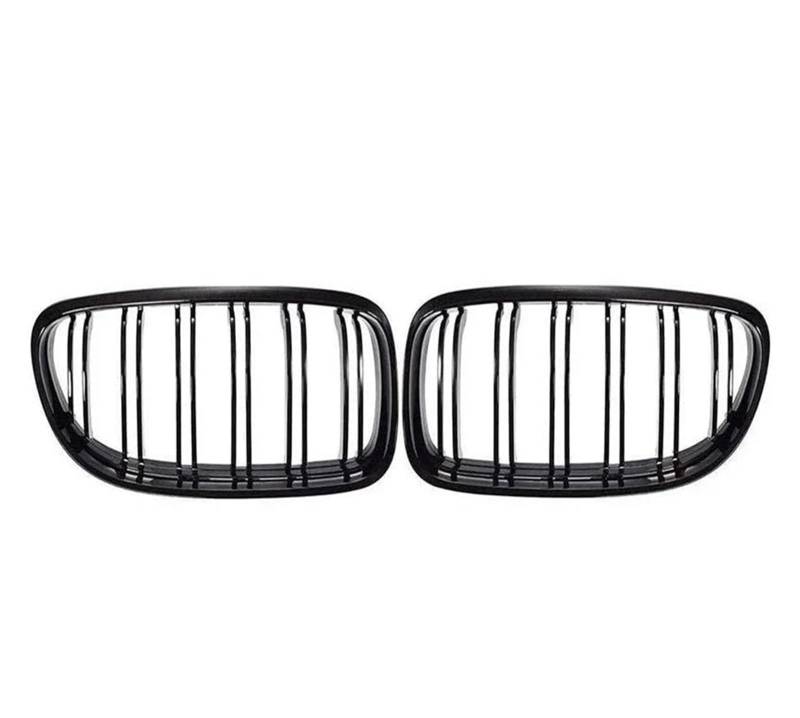 Frontgrill Für E90 E91 3er 2005-2012 325i 320i 330i 335i Fronteinlass Nierengrill Renngrill Sport Tuning Zubehör Body Kit Front Kühlergrille(09-12 Glossy Black) von SAIBOL