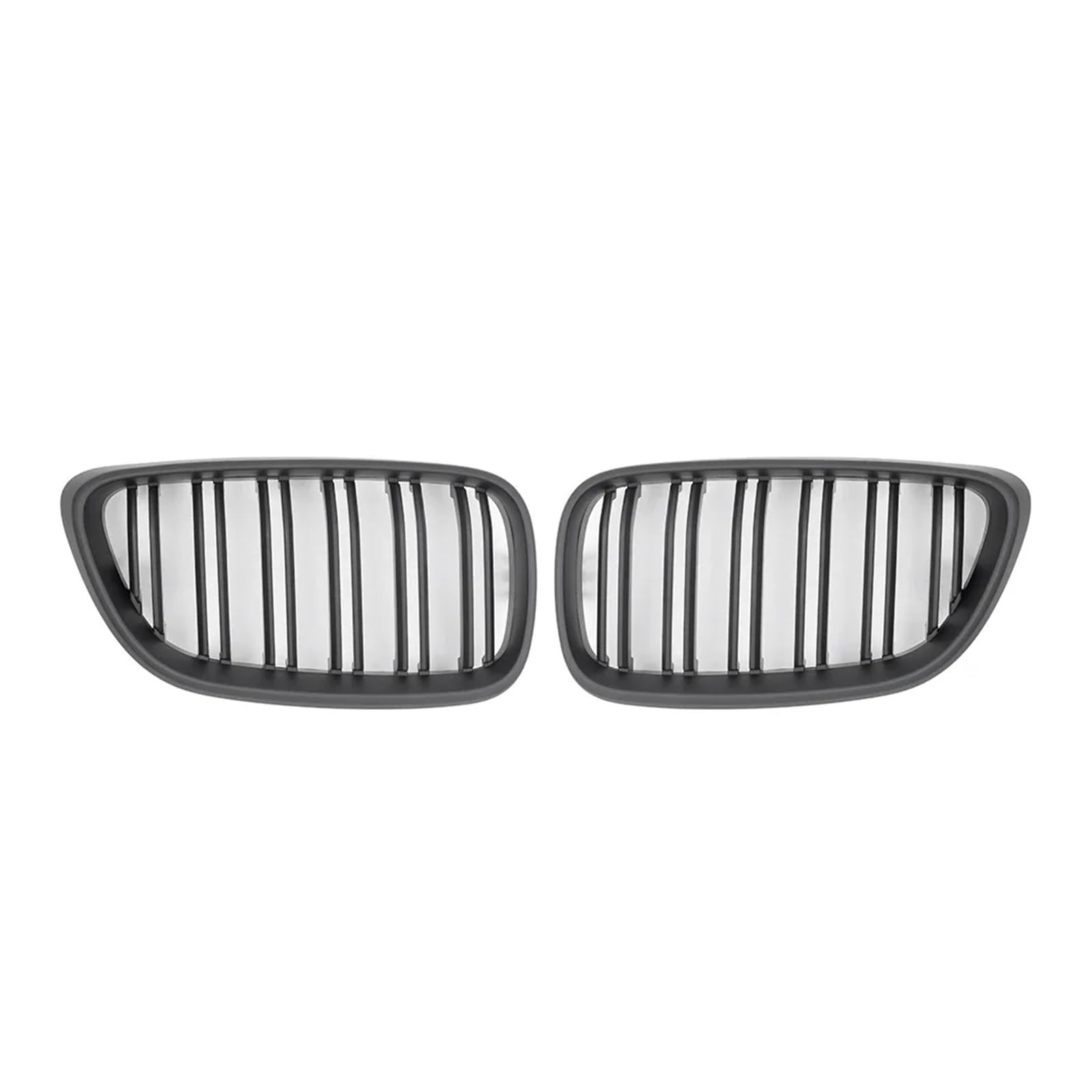 Frontgrill Für F22 F23 F87 M2 220i 230i M240i 2014-2018 Mattschwarzer Doppellamellen-Nierengrill, Glänzend Schwarzer Frontstoßstangengrill Front Kühlergrille(Matt-schwarz) von SAIBOL