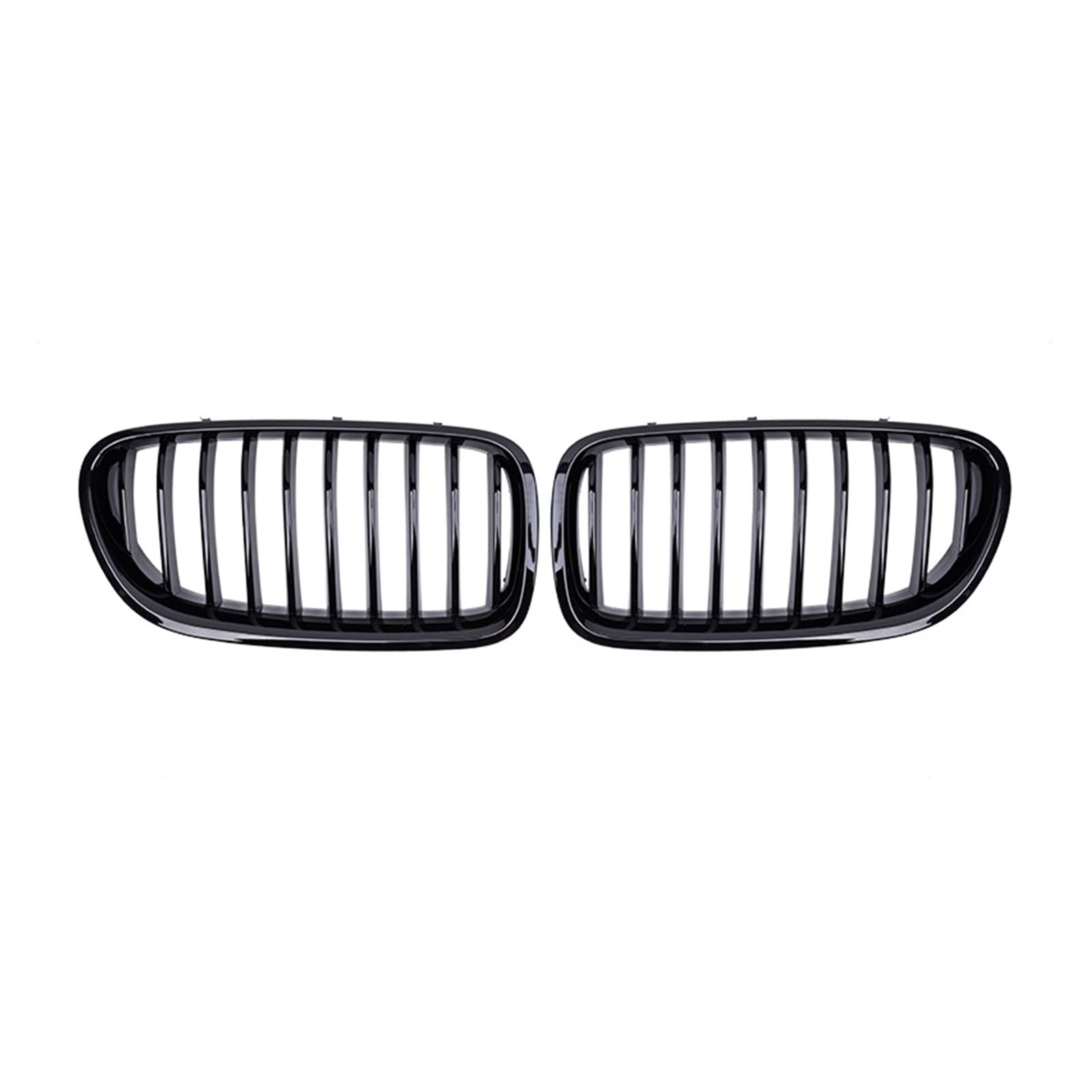 Frontgrill Für Kühlergrill F10 F11 F18 Auto Front Nierengrill Racing Grills Glanz Schwarz Kühlergrill Autoteile 5er 520i 523i 525i 2010-2016 Front Kühlergrille(Gloss Black) von SAIBOL