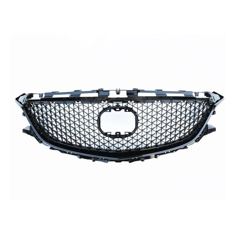 Frontgrill Für Mazda 6 2014 2015 2016 Kühlergrill Kunststoff Grill Oberen Ersatz Stoßstange Haube Mesh Center Grid Waben Stil Auto Teil Front Kühlergrille von SAIBOL