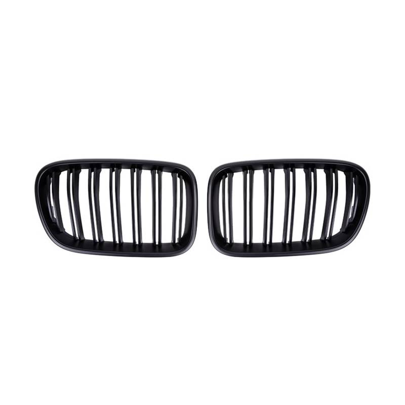 Frontgrill Für X3 F25 2011-2013 Schwarz Glänzend Auto Front Nieren Stoßstange Gitter Rennsport Grill Doppel Linie Grille Neues Zubehör Ersatz Front Kühlergrille(Matt-schwarz) von SAIBOL