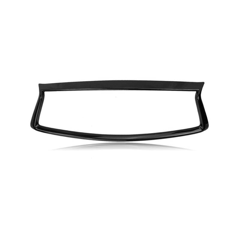 Frontgrill Kühlergrill-Overlay Zierleiste Zusätzliche Stoßstangenhaube Netzrahmen Felge Carbonfaser-Optik Für Infiniti Q50 Q50S 2014 2015 2016 2017 Front Kühlergrille(Glossy Black) von SAIBOL