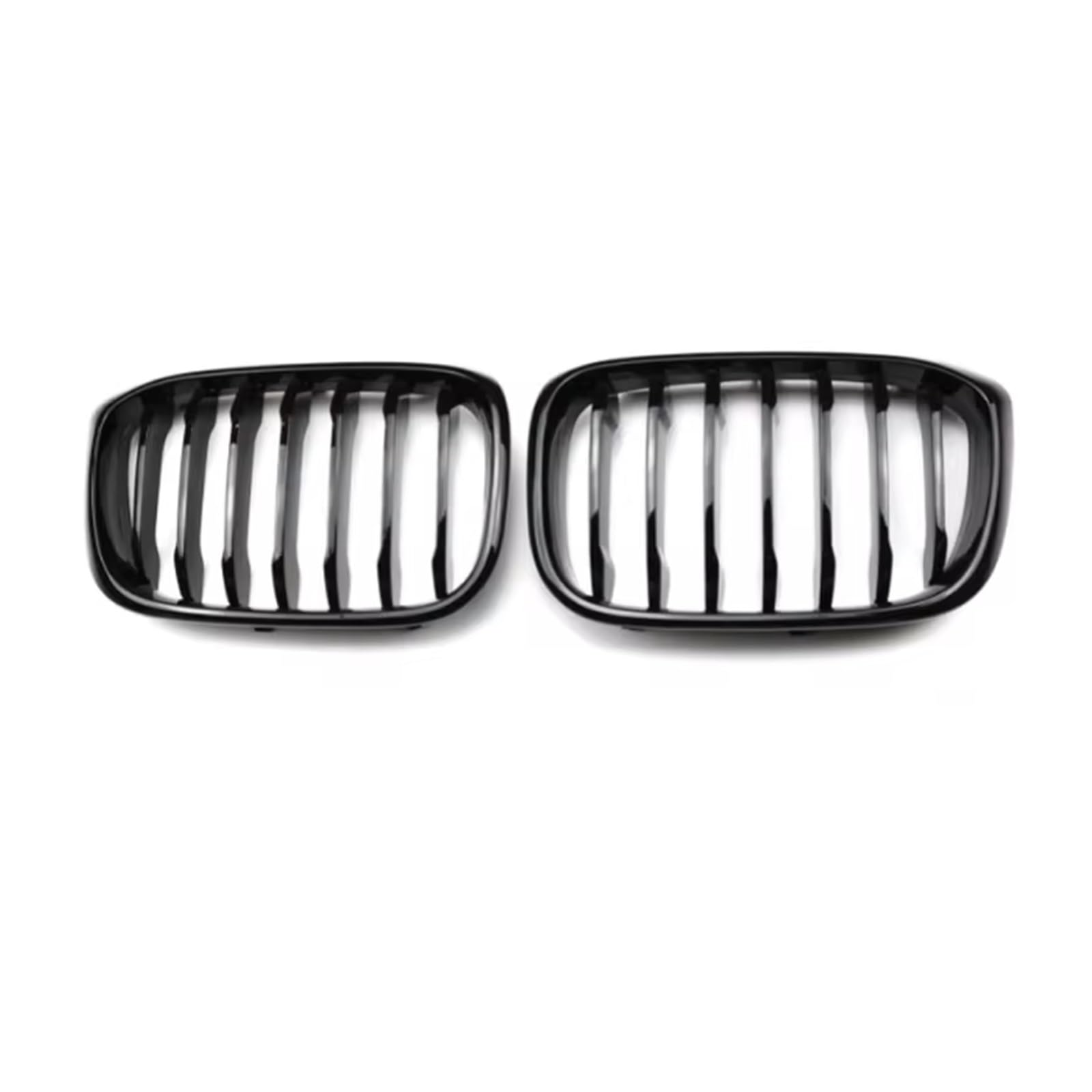 Frontgrill Nierengitter Für Die Vordere Stoßstange Einzellamelle Schwarz Doppelt Glänzend Ersatz-Renngitter Für X3X4 G01 G02 G08 2018–2021 Front Kühlergrille von SAIBOL