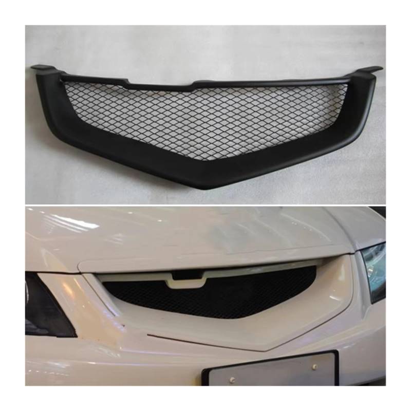 Frontgrill Refitt Vorne Mitte Racing Grille Abdeckung Zubehör Body Kit Für Accord CL7 Euro R TSX 2003 2004 2005 Front Kühlergrille von SAIBOL