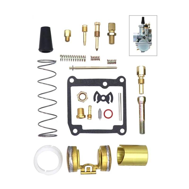 Motorrad Vergaser VM20 20mm Rundschieber Motorrad Vergaser Motorgerät Vergaser Für MIKUNI VM Serie Vergaser ATV Go Kart Motocross Racing Vergaser(Repair kit) von SAIBOL