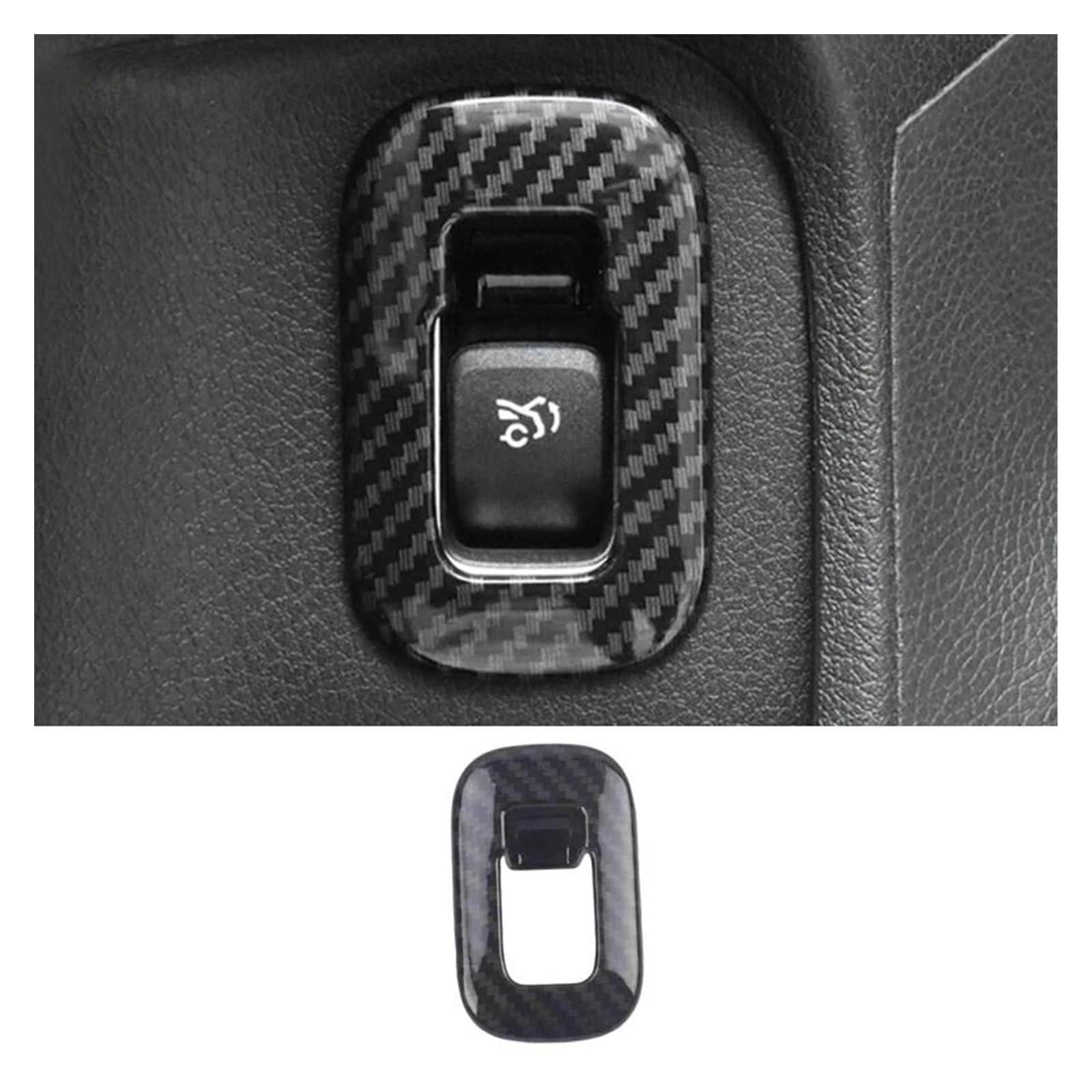 Panel Interieurleisten LHD Carbon Fiber Interior Center Konsole Air Vent Abdeckung Trim Für Benz W177 A-Klasse A200 A220 A250 2019 2020 Für CLA C118 Zierleisten Innen (Size : Trunk Switch Cover) von SAIBOL