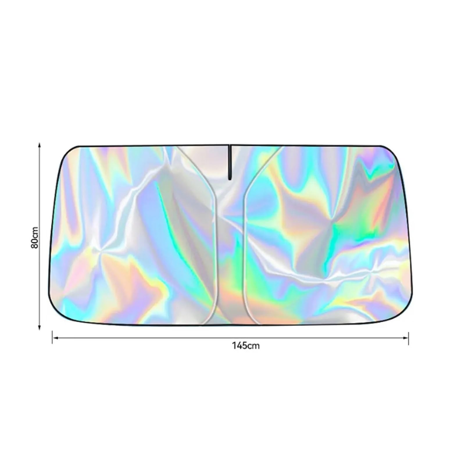 Sonnenschutz Auto Sonnenschutz Für Die Windschutzscheibe des Autos, UV-Schutz, Faltbar, Für Die Windschutzscheibe des Fahrzeugs, Kühle Wärmedämmung Sonnenblende(145 * 80cm) von SAIBOL