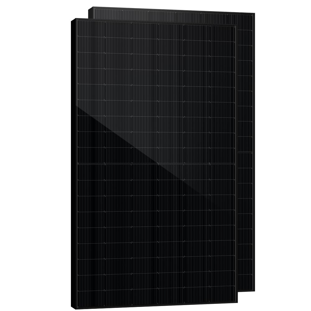 SAKETE Solarpanel 1000W Solarmodule, Photovoltaik Komplettanlag für Balkonkraftwerk, Solar Full Black Glas PV Panel 500W x 2 von SAKETE