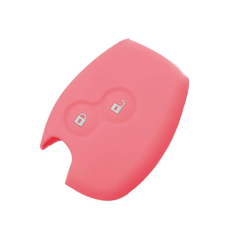 SALPIE Silikonhülle für Autoschlüssel Schlüssel Fernbedienung für 2 Tasten Renault Dacia Logan Sandero Duster Express Clio Twingo Modus Kangoo (Rosa, Cover Silicone) von SALPIE