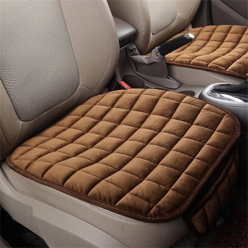 SALUCIA Sitzkissen Auto, Auto Sitzkissen Fahrersitz, Memory Foam Rutschfestes Autositzkissen Mit Aufbewahrungstasche (Kaffee) von SALUCIA