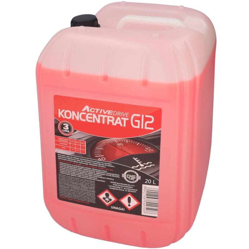 SAMETRUCK G12 / G11 Kühlerfrostschutz -80°C 5L Kühlflüssigkeit Konzentrat Antifreeze LKW PKW (G12 (Rot), 20L) von SAMETRUCK