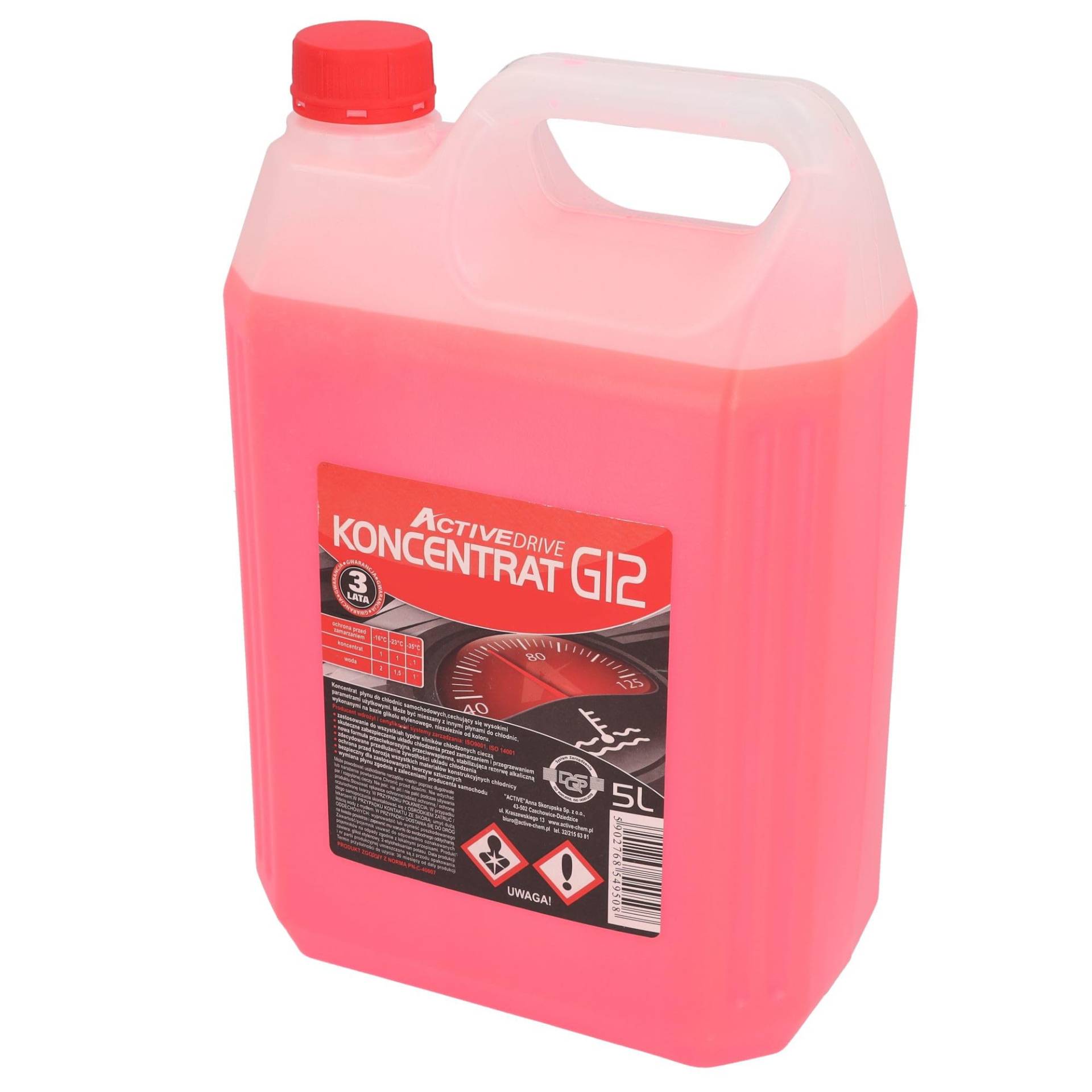 SAMETRUCK G12 / G11 Kühlerfrostschutz -80°C 5L Kühlflüssigkeit Konzentrat Antifreeze LKW PKW (G12 (Rot), 5L) von SAMETRUCK