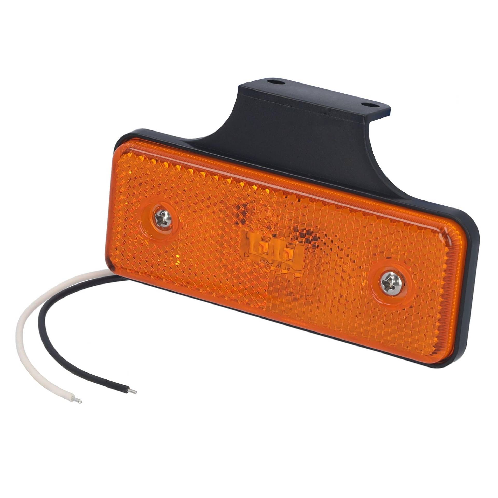 SAMETRUCK Seitenmarkierungsleuchte LED Begrenzungsleuchte orange 12V 24V LKW Anhänger E9 von SAMETRUCK