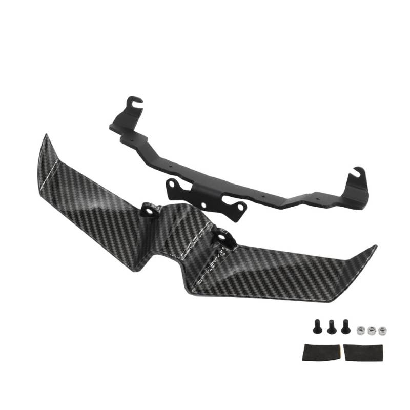 Motorrad Naked Front Spoiler für YAMMHHA MT-10 MT10 MT 10 SP 2022-, Winglet Flügel Kit Spoiler (Kohlefaser) von SAMTN