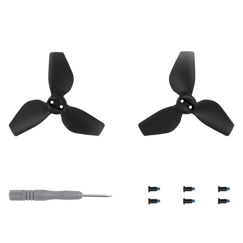 Propeller für DJI NEO, Farbige Propeller, Requisiten Propeller Flügel Ersatzzubehör, Leichter Drohnenflügel (Schwarz 1 Paar) von SAMTN