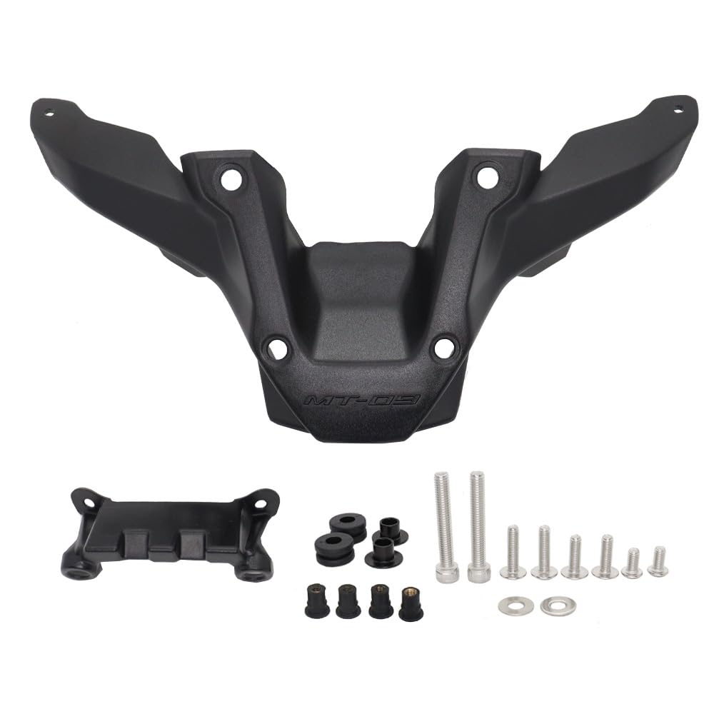 Windschutzscheibe Windabweiser Windschutzscheibenhalterung Kit für Yammaha MT-09 MT 09 SP MT09 mt09 2024, Motorradzubehör, Schwarz von SAMTN