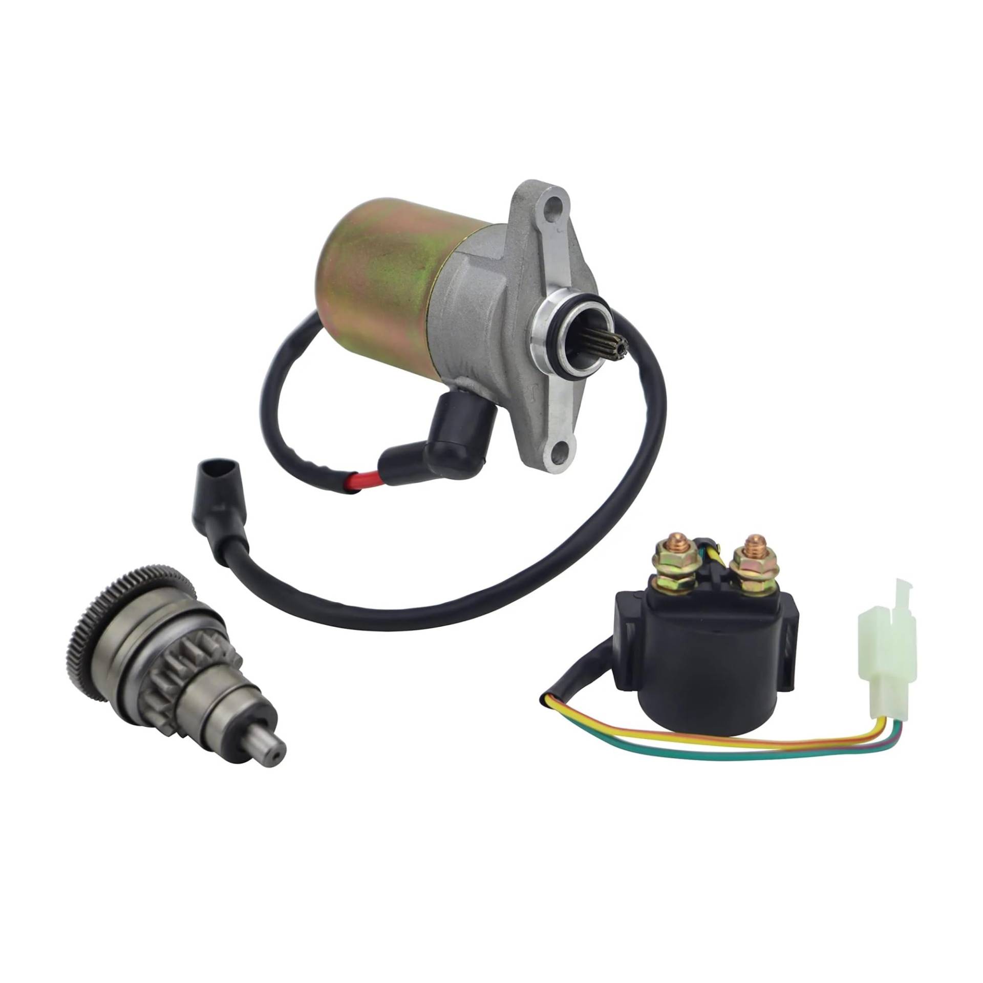 Anlasser Starter Für GY6 49cc 50cc Roller 139QMB ATV Go Karts Tank Starter Antriebsmotor & Magnet Relais Für 4-Takt Motor Anlasser Für Auto von SAMWDK