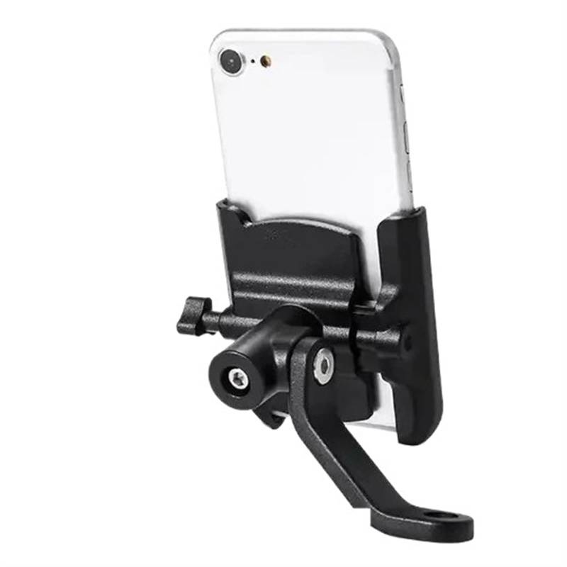 GPS Navigationshalterung Aluminiumlegierung Motorrad Modifizierter Lenker Telefonhalter Universal Rückspiegel Fahrradhalter Smartphone Halterung von SAMWDK