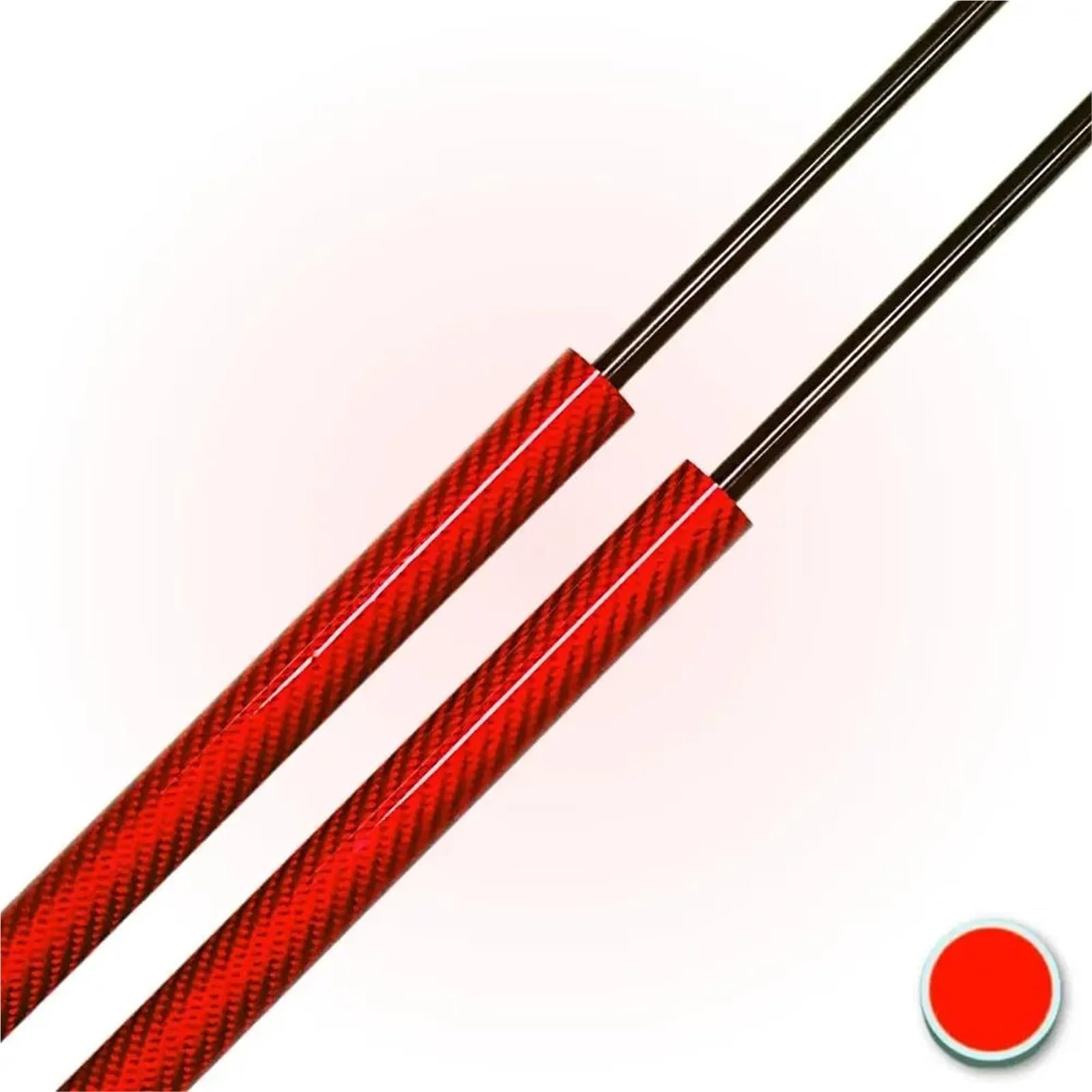 Gasfeder 2 Carbon-Faser-Stammstreben 596.5 Mm Heckklappe Boot Lift Unterstützung Gasfeder Schock Für Civic FK Fließheck 2012 2013 2014 2015 Heckklappendämpfer(Red Carbon Fiber) von SAMWDK