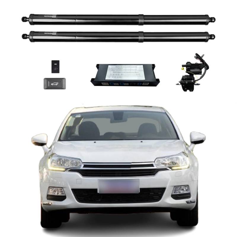 Gasfeder Für Citroen C5 Limousine 2010-2018 Elektrische Heckklappe Power Zurück Tür Heckklappe Hinten Hatch Auto Boot Stamm Strut Shock Lift Stange Heckklappendämpfer(Without Kick Sensor) von SAMWDK