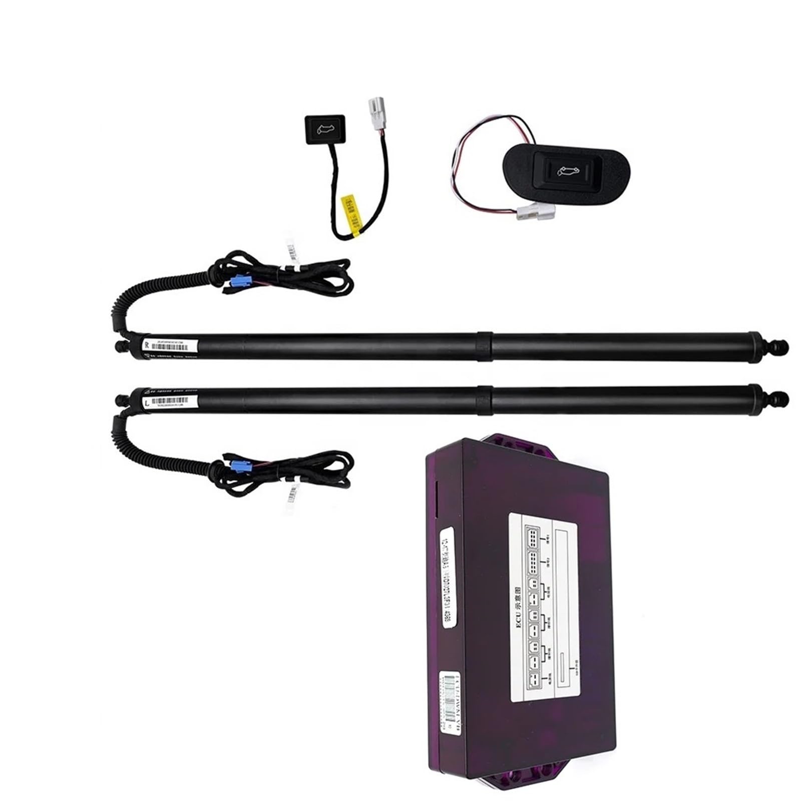 Gasfeder Für VW Caddy SB 2020 2021 2022 2023 2024 Power Stamm Elektrische Saug Heckklappe Intelligente Heckklappe Lift Strut Heckklappendämpfer(Without Foot Sensor) von SAMWDK