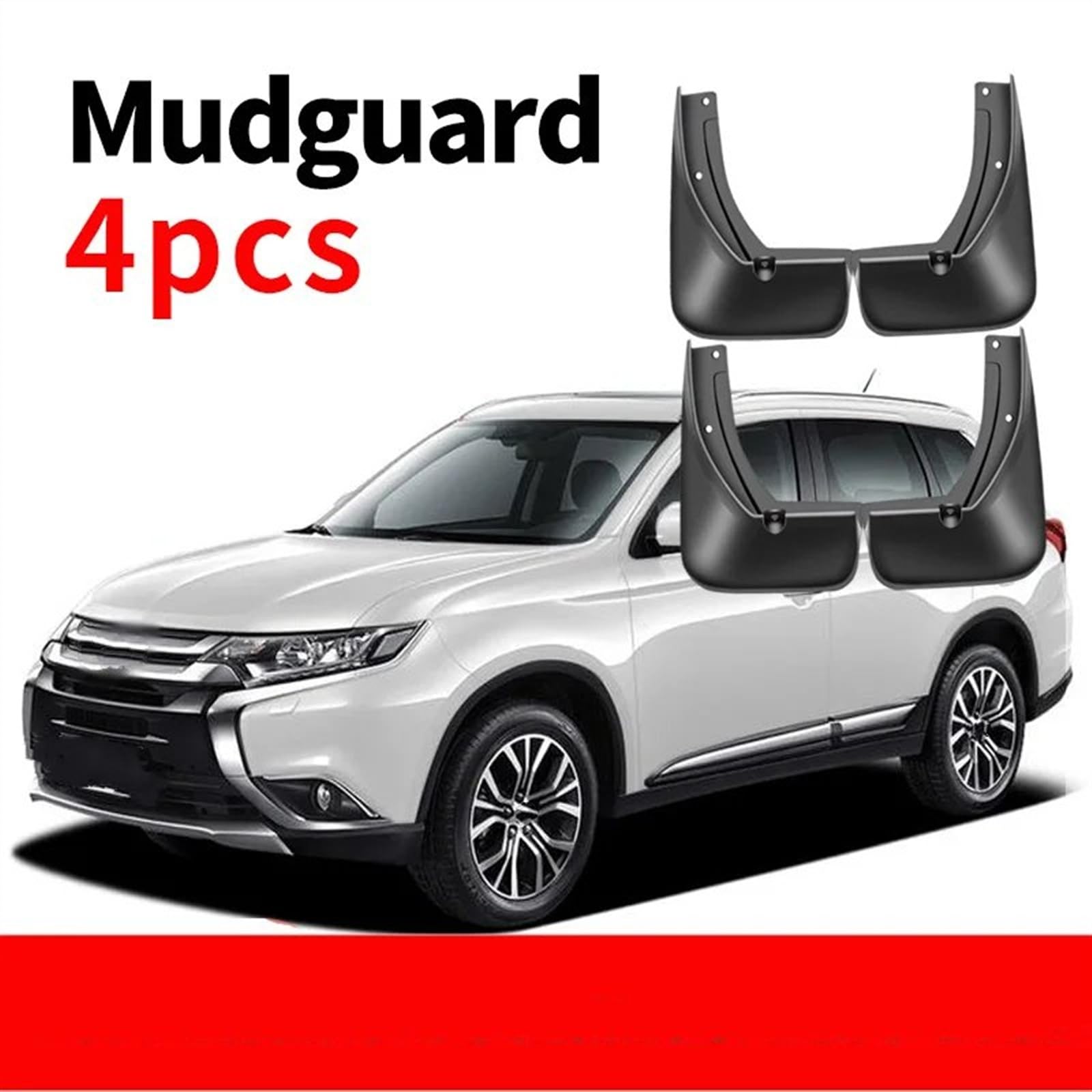 Schmutzfänger Schutzbleche Für Mitsubishi Für Outlander 2009-2016 2017 2018 2019 2020 2021 4PCS Auto Schmutzfänger Kotflügel Spritzschutz Kotflügel Schmutzfänger Staubdicht Rad Auto Kotflügel(2013-201 von SAMWDK