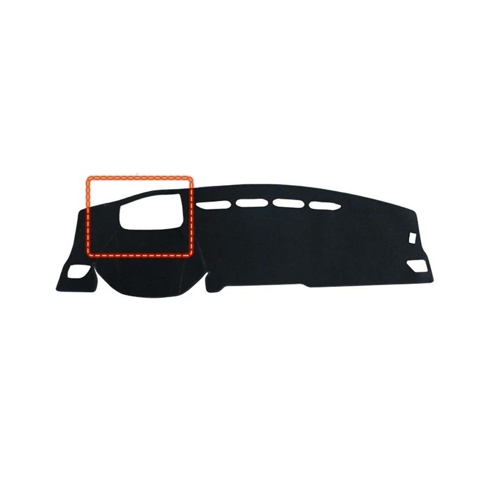 Armaturenbrett Teppich Armaturenbrett Abdeckung Für Haval Für Jolion 2021 2022 2023 Auto Dashboard Abdeckung Vermeiden Licht Matten Anti-Uv Nicht-Slip Pad Instrument Panel Teppiche(A LHD HUD Black) von SANCAK